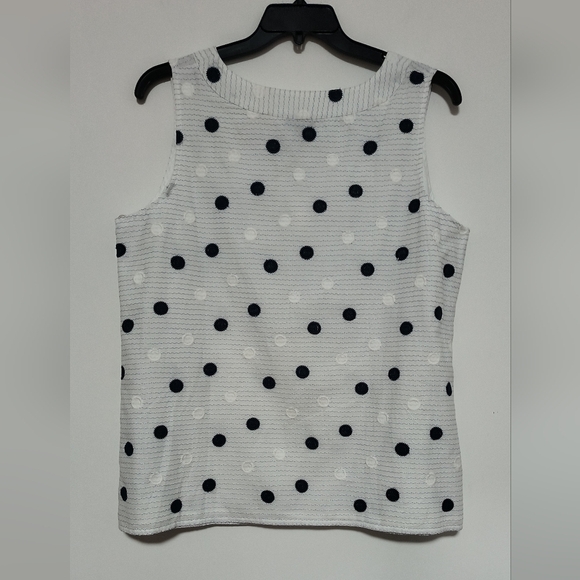 New Talbots Polka Dots Sleeveless Top /  Size 1X / 70% Off - Picture 10 of 12